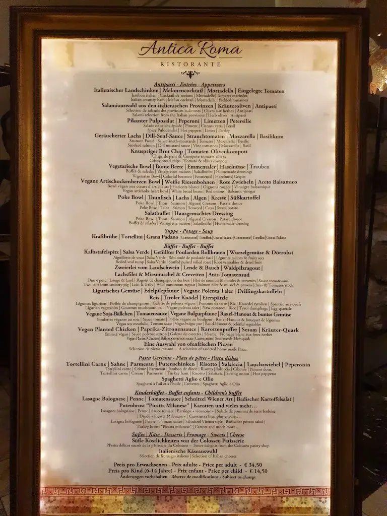 Menu_Restaurant „Antica Roma“_Rust_image_4