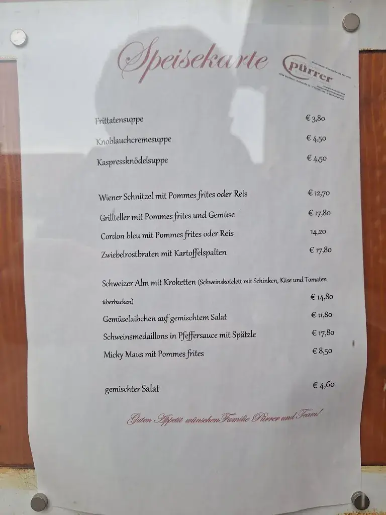 Menu_Gasthaus Pürrer_Schäffern_immagine_1