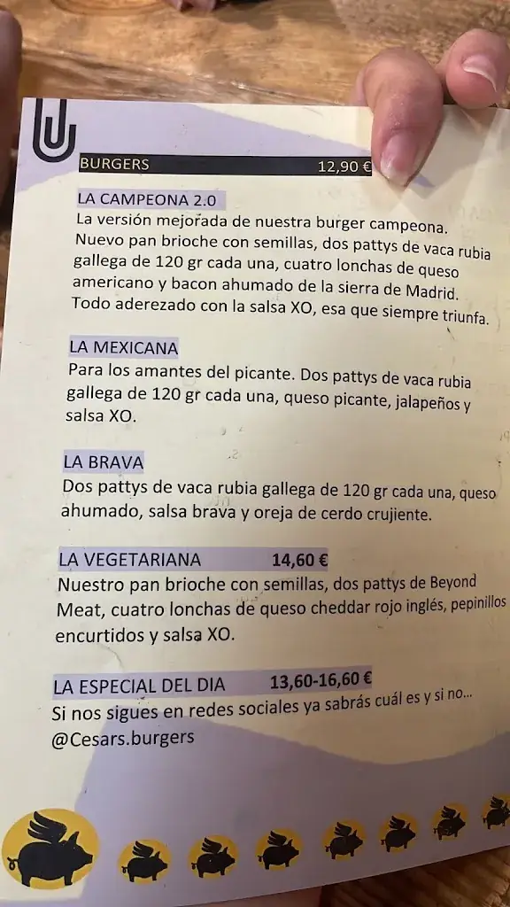 Menu_Cesar's burguer_Schachen bei Vorau_image_3