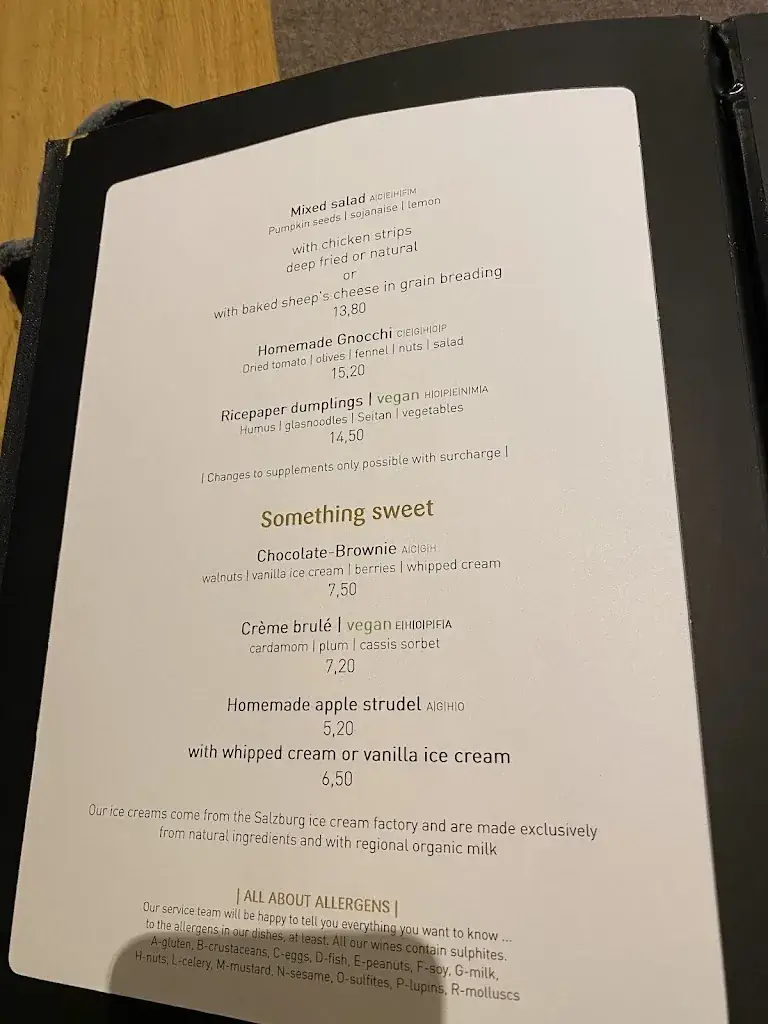 Menu_brunners Gasthaus_Schladming_immagine_2