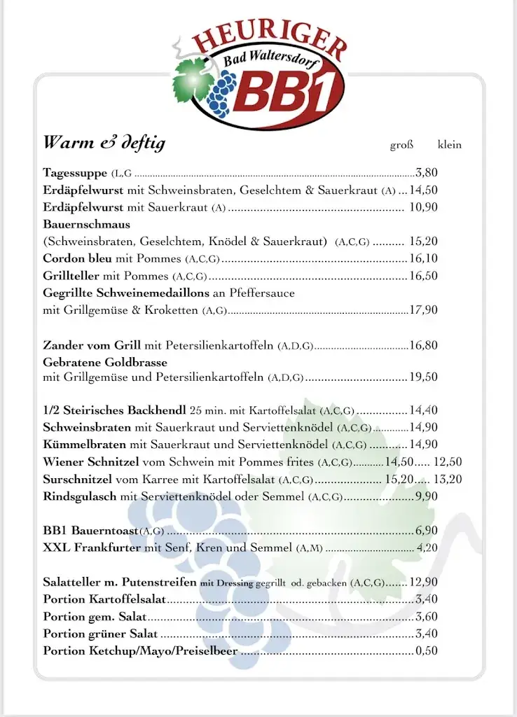 Menu_BB1 Heuriger und Restaurant Bad Waltersdorf_Sebersdorf_image_1