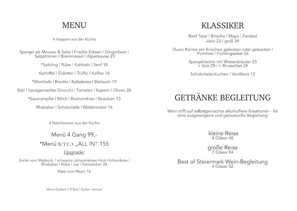 Menu_Die Mühle / Restaurant Terra_Stainz_immagine_1