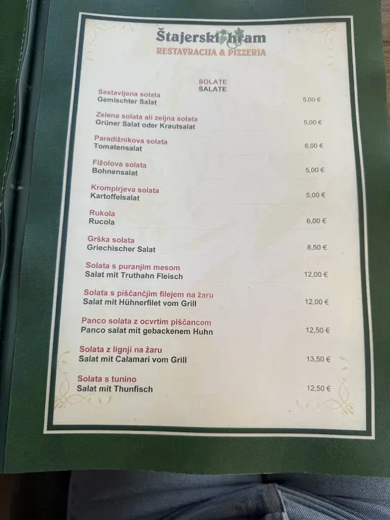 Menu_Štajerski hram, restavracija in pizzeria_Spielfeld_image_3