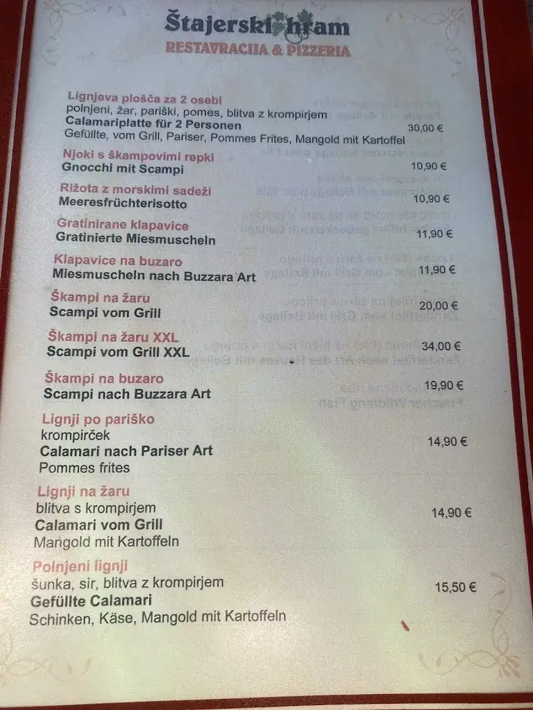 Menu_Štajerski hram, restavracija in pizzeria_Spielfeld_image_4
