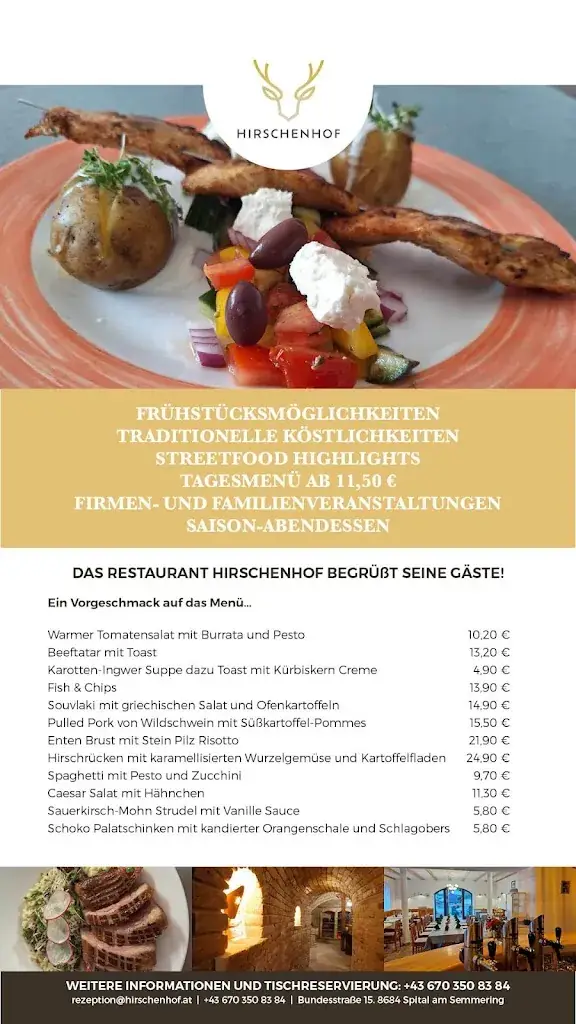 Menu_Hirschenhof Restaurant_Spital am Semmering_image_1