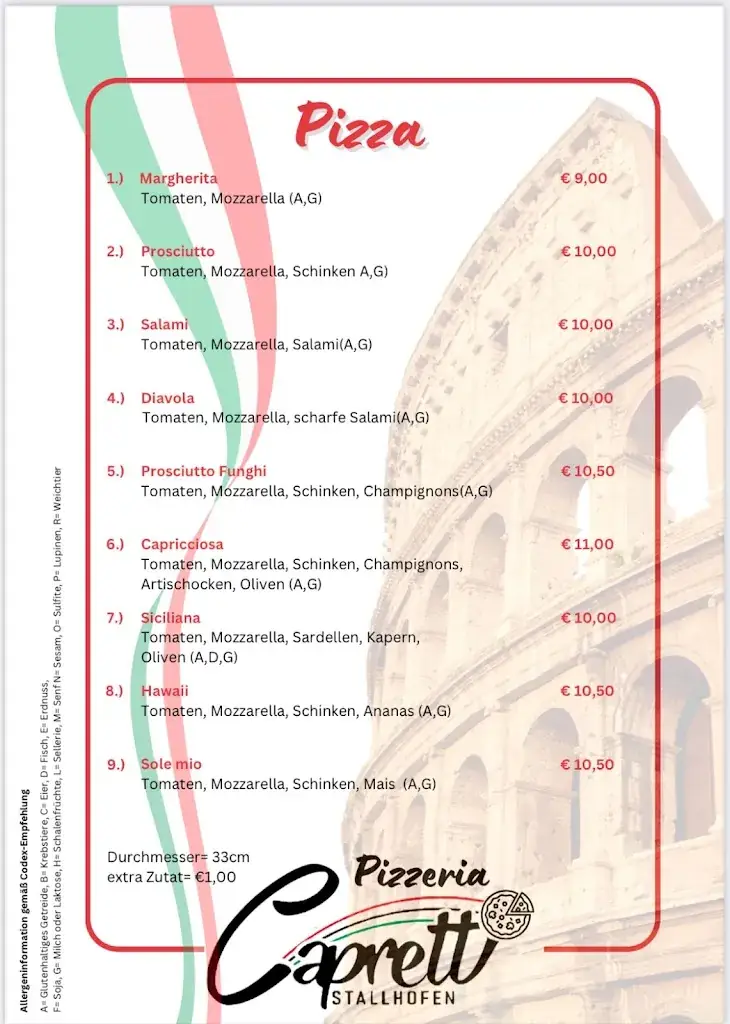 Cafe Pizzeria Capretti ristorante a Stallhofen