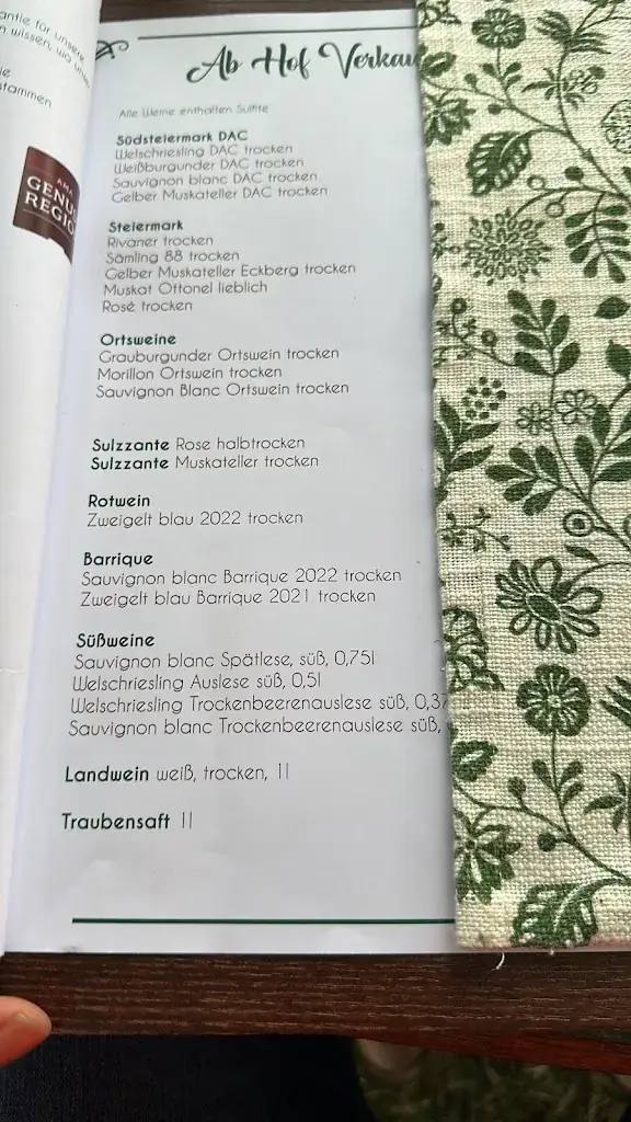 Menu_Weingut Familie Trunk_Sulztal an der Weinstraße_immagine_1