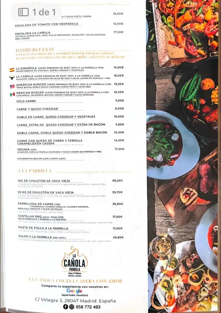 Menu_La Cañola Parrilla Tapas & Pintxos_Stein_image_2
