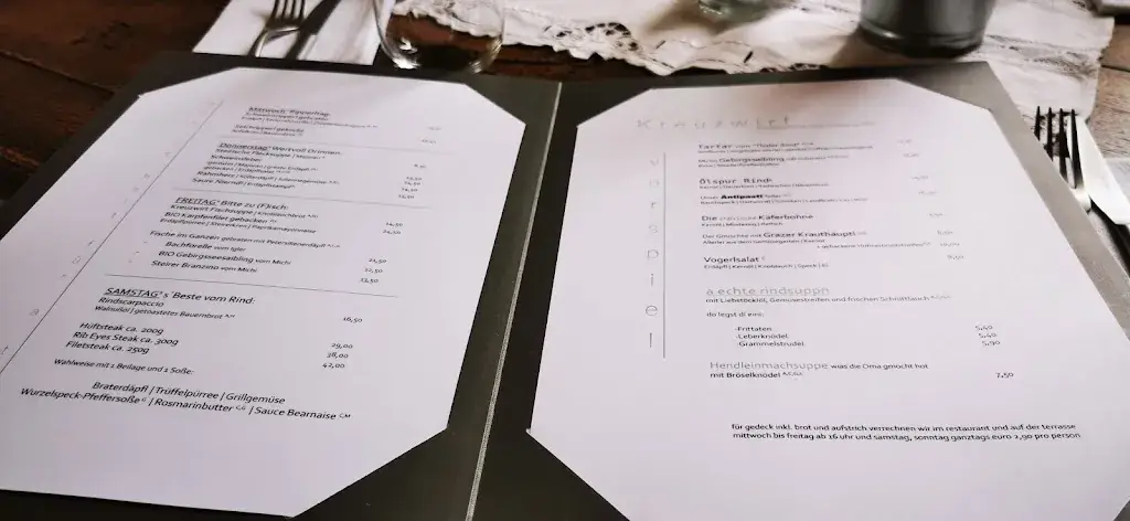 Menu_Der Kreuzwirt in Thal_Thal_image_1