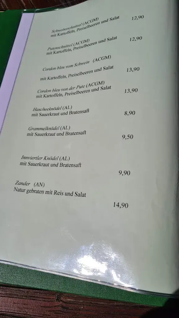 Menu_Gasthaus Auf Der Wies_Wies_immagine_3