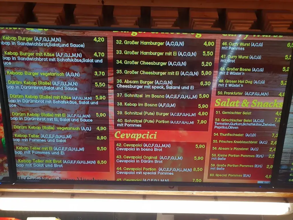 Menu_Absam Burger Würstelstand_Absam_image_1