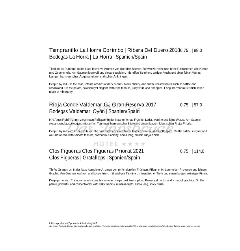 Menu_Restaurant Das Innsbruck_Amras_image_3