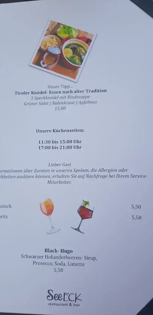 Menu_Restaurant Bar SeeEck Achensee_Achenkirch_image_3