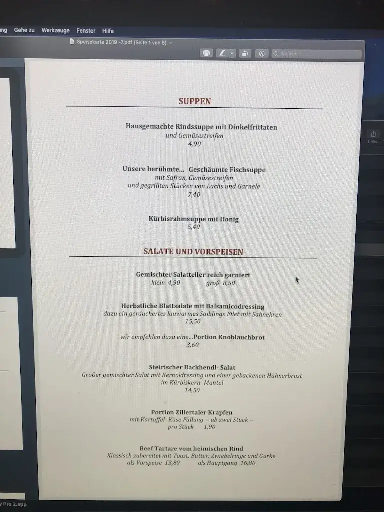 Menu_Restaurant Bar SeeEck Achensee_Achenkirch_image_4