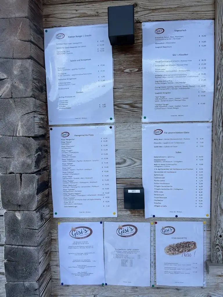 Menu_Gisi's Kulinarikstadl_Achenkirch_immagine_1