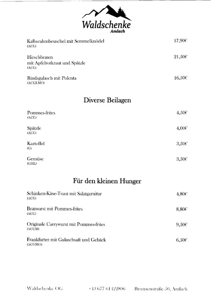 Menu_Dolomiten-Waldschenke Amlach_Amlach_image_2