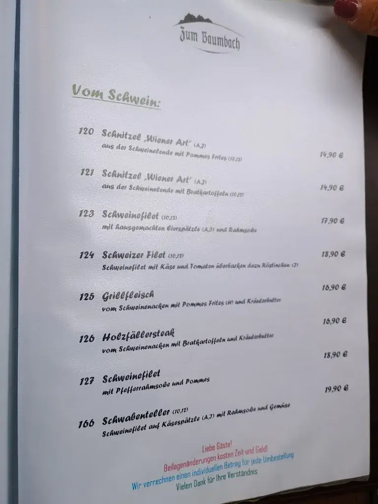 Menu_Gasthaus Zum Baumbach_Aschau_immagine_1