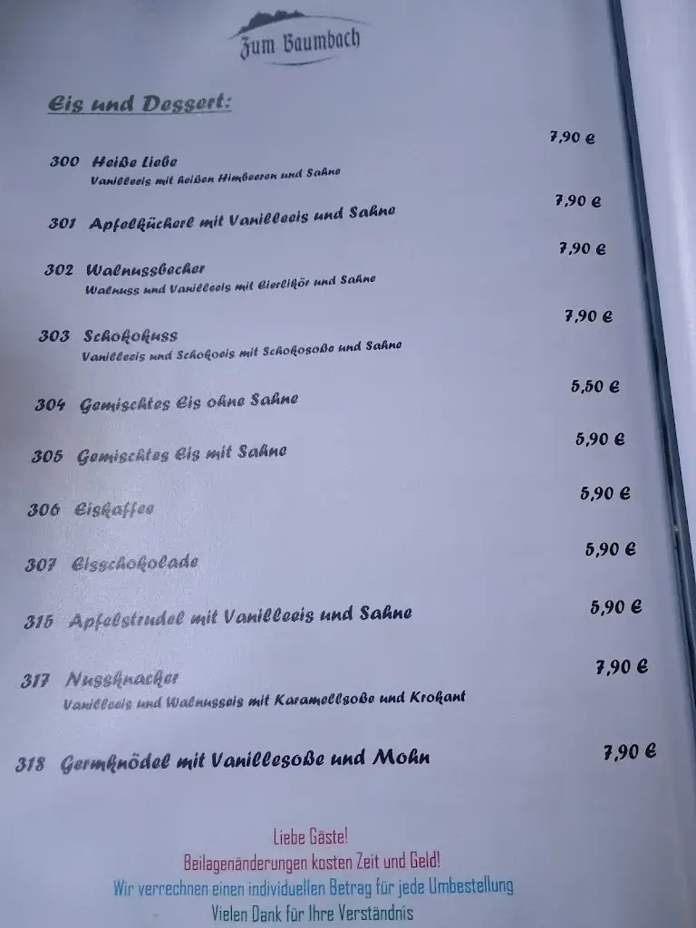 Menu_Gasthaus Zum Baumbach_Aschau_immagine_2