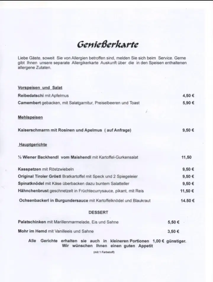 Menu_Wirtshaus - Schießstätte_Aschau_immagine_1