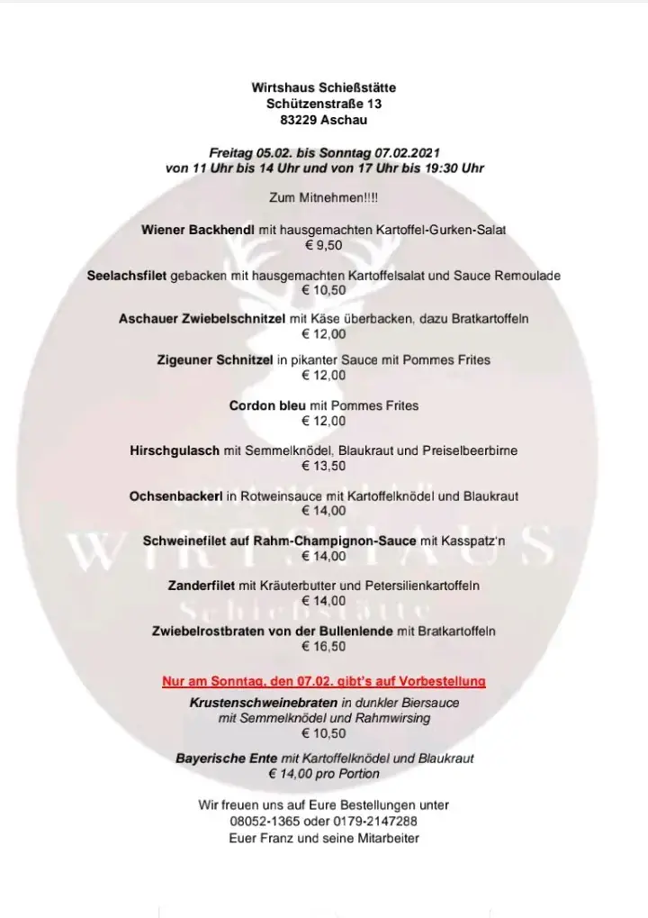 Menu_Wirtshaus - Schießstätte_Aschau_immagine_3