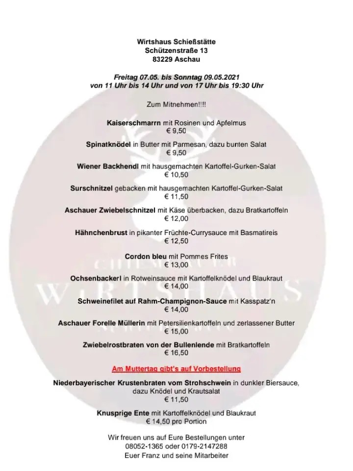 Menu_Wirtshaus - Schießstätte_Aschau_immagine_4