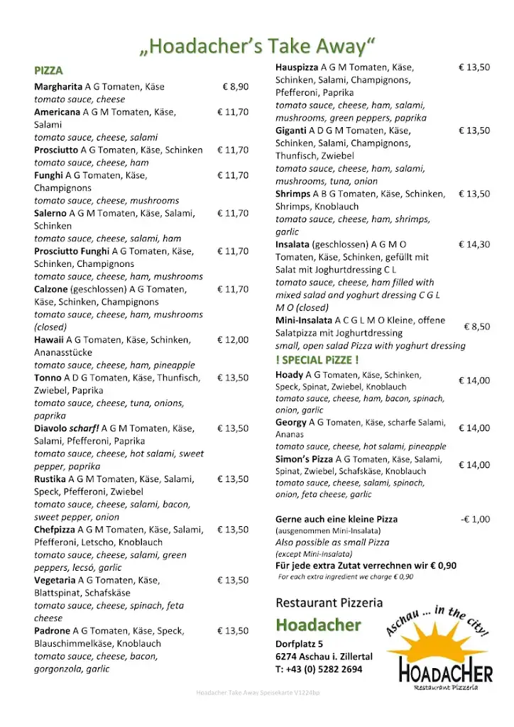 Menu_Restaurant Pizzeria Hoadacher_Aschau_image_2
