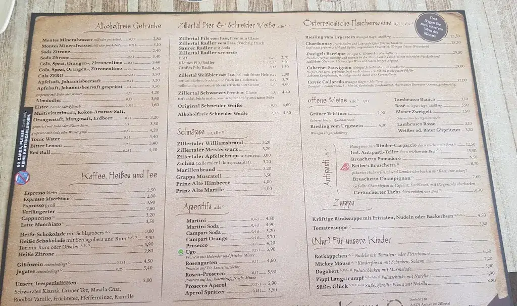 Menu_Pizzeria Kruma Bar Cafe_Aschau im Zillertal_image_1