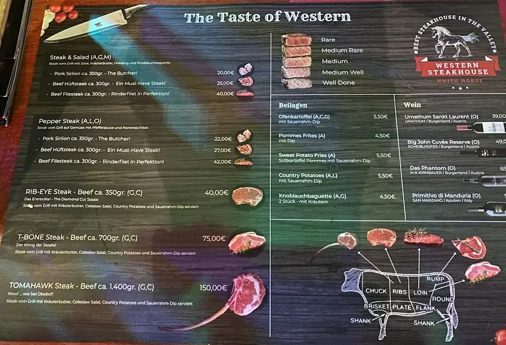 Menu_Restaurant Western Steakhouse Zillertal_Aschau im Zillertal_immagine_3