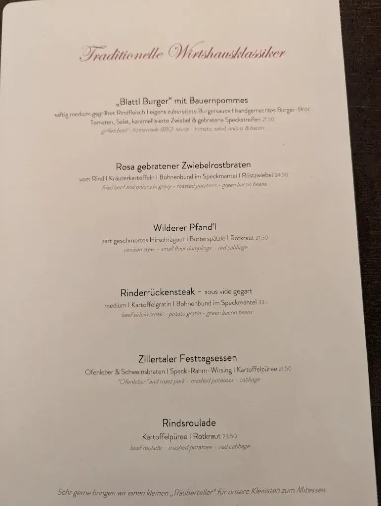 Menu_Restaurant Märzenklamm - Zillertal_Aschau im Zillertal_image_2