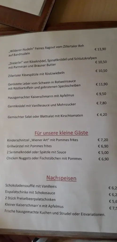 Menu_Almgasthof Talblick_Aschau im Zillertal_image_2