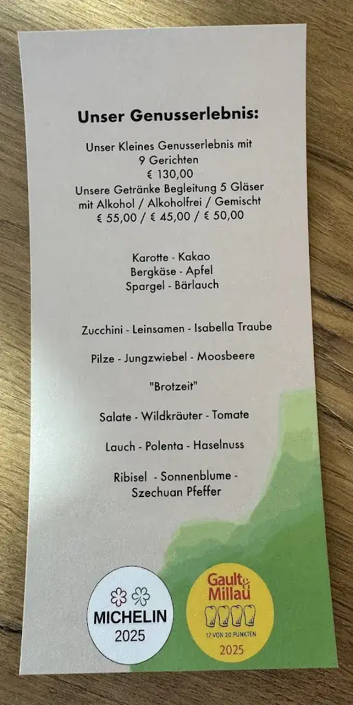 Menu_Restaurant GuatzEssen_Aschau im Zillertal_immagine_1