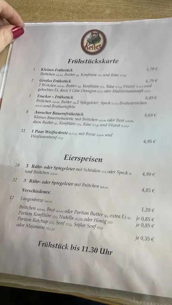 Menu_Landgasthof Fränkische Stuben_Aurach_immagine_1