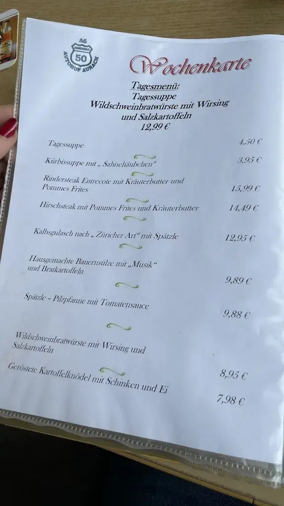 Menu_Landgasthof Fränkische Stuben_Aurach_immagine_3