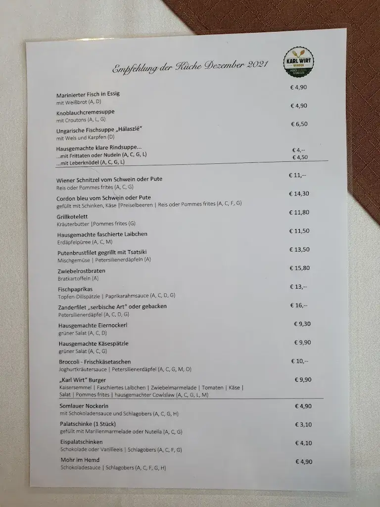 Menu_Gasthaus Karlwirt_Winden am See_immagine_1