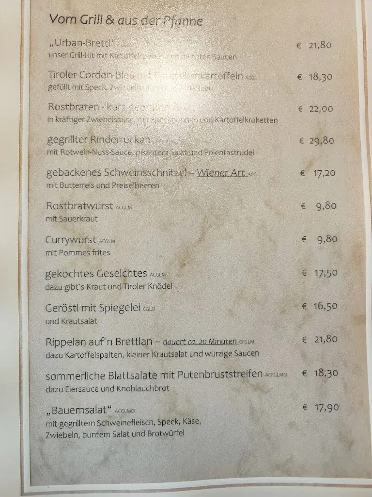 Menu_Thurntaler Rast - Almgasthaus & Ferienwohnungen_Außervillgraten_image_1