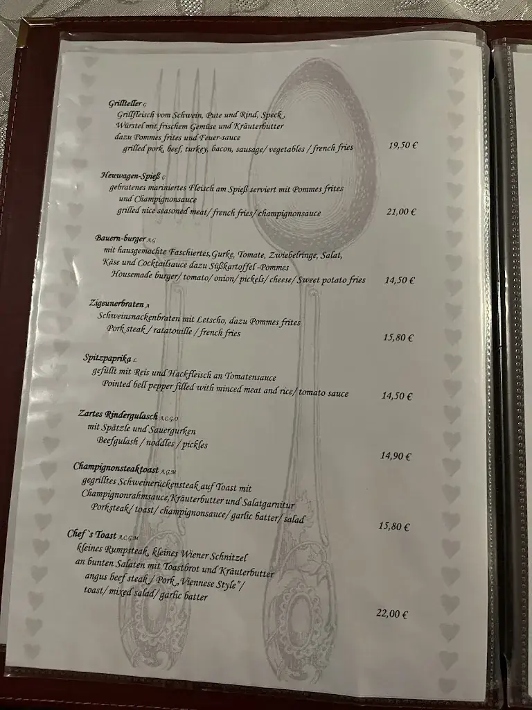 Menu_Restaurant Bauernstube Lermoos - Familie Savic | Region Ehrwald | Bieberwier | Lähn | Bichlbach_Biberwier_immagine_3