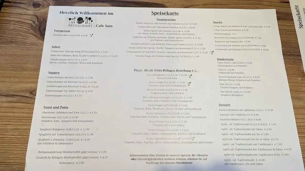 Menu_Cafe Restaurant Sam_Biberwier_image_2