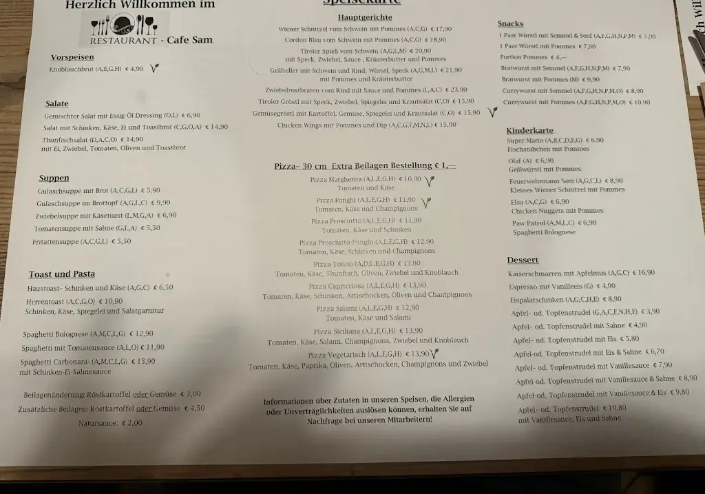 Menu_Cafe Restaurant Sam_Biberwier_image_4