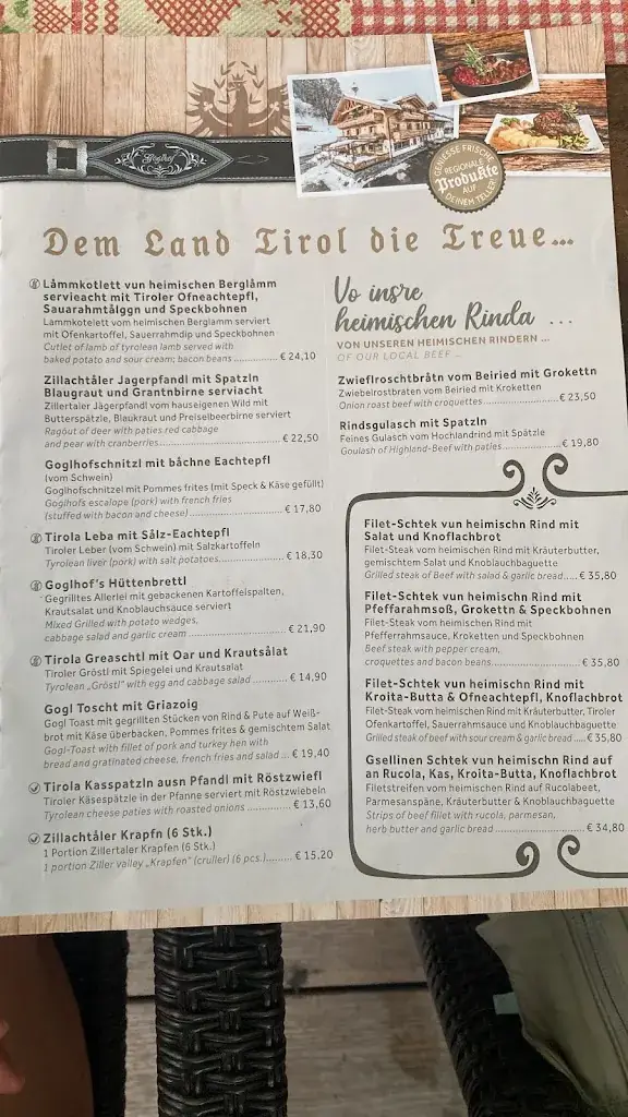 Menu_Gasthaus Goglhof_Bruck am Ziller_image_2