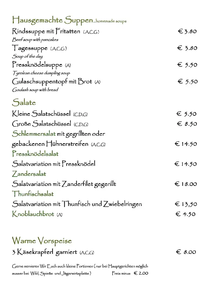 Menu_Hotel - Gasthof Jäger-Restaurant_Bruck am Ziller_immagine_3