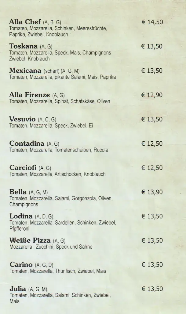 Menu_Pizzeria Glory - Debant_Debant_image_1