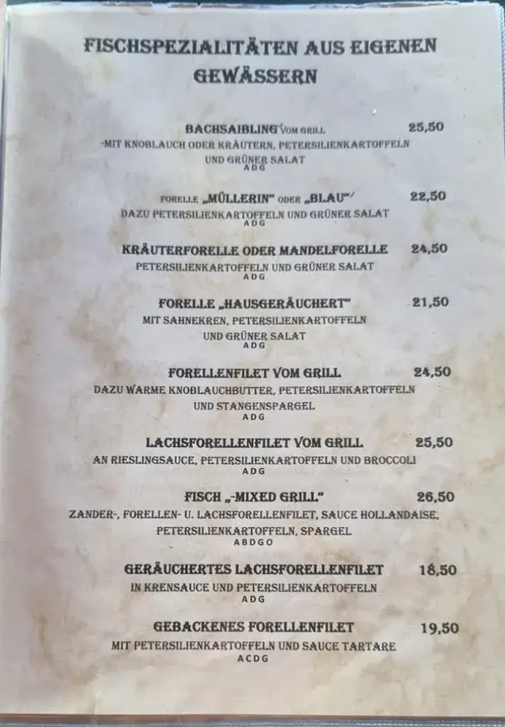 Menu_Restaurant Fischerstadl_Brixen im Thale_immagine_1