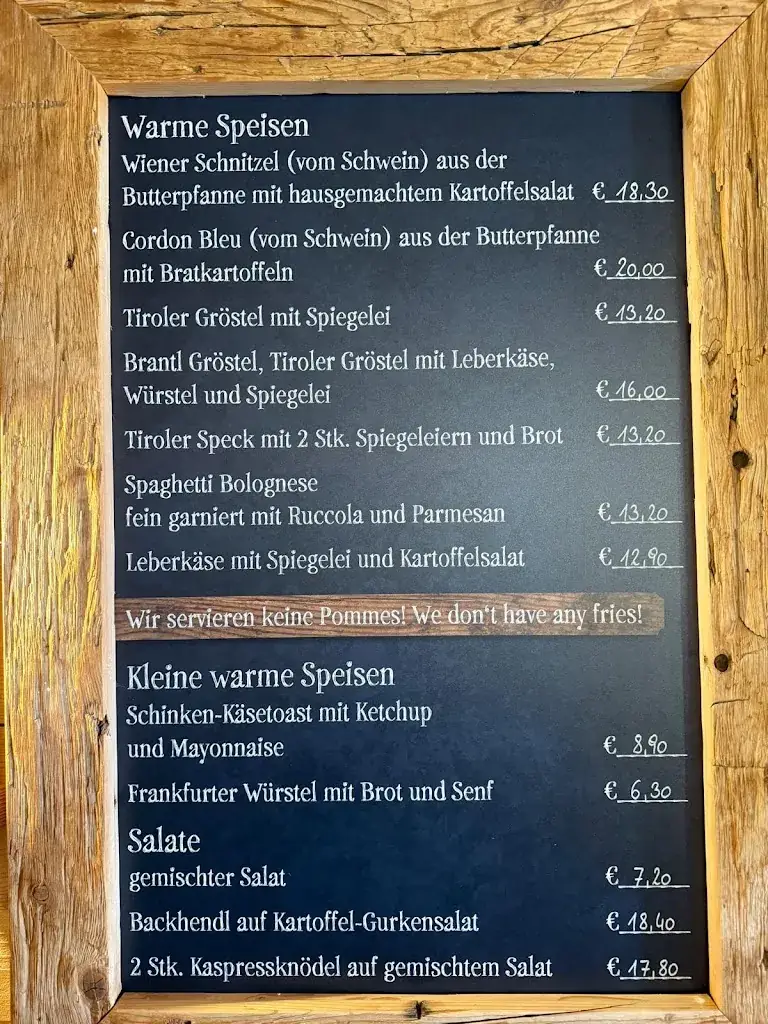 Menu_Brantlalm_Brixen im Thale_immagine_1
