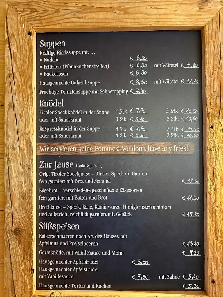 Menu_Brantlalm_Brixen im Thale_immagine_2