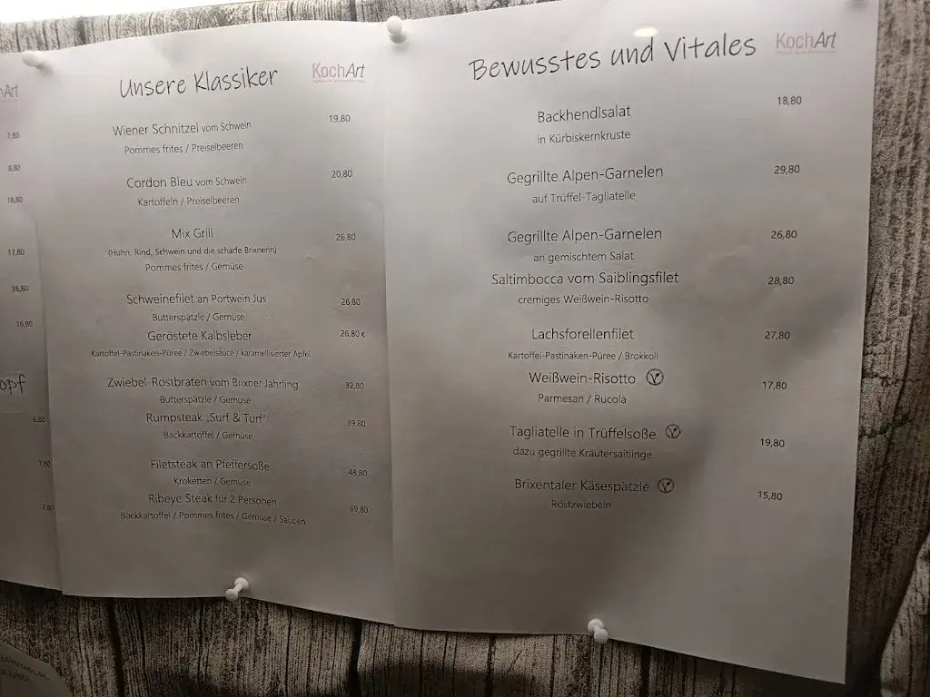 Menu_Hotel Restaurant Loipenstub´n geöffnet_Brixen im Thale_image_1