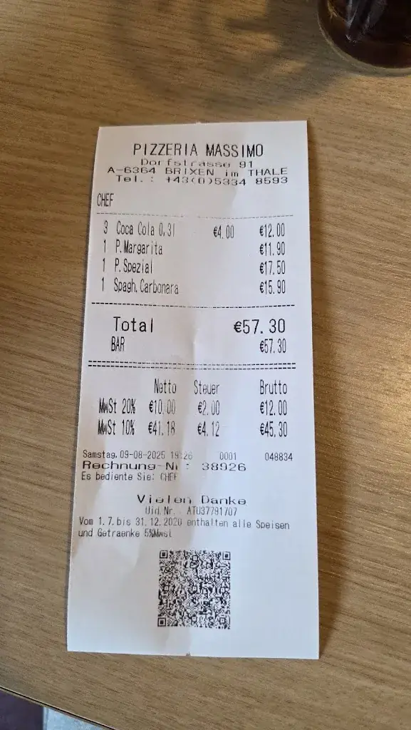 KHALIFA ALRAYSSI_Pizzeria Massimo_Brixen im Thale_recensione