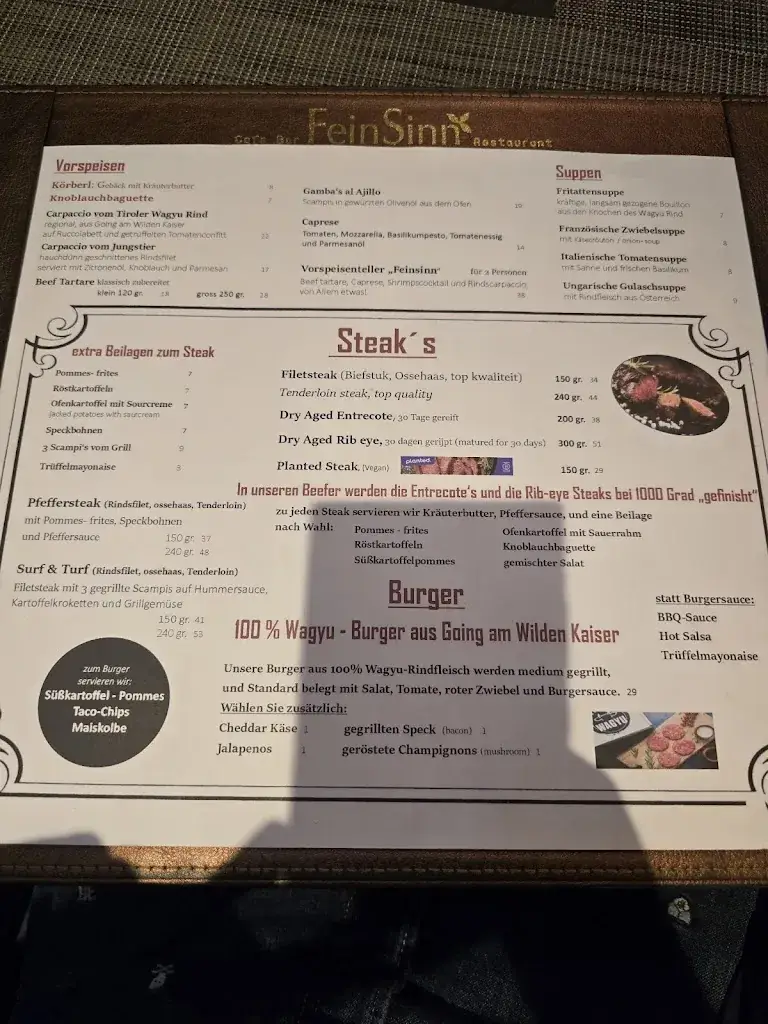 Menu_Restaurant Feinsinn Westendorf_Brixen im Thale_image_2