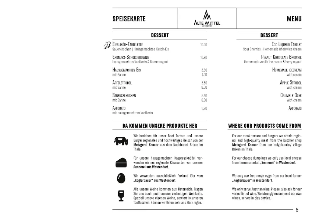 Menu_Gasthaus - Alte Mittel_Brixen im Thale_image_4