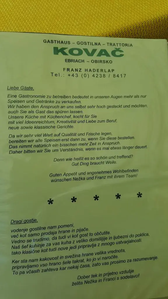 Menu_Gasthaus Kovač_Bad Eisenkappel_image_4