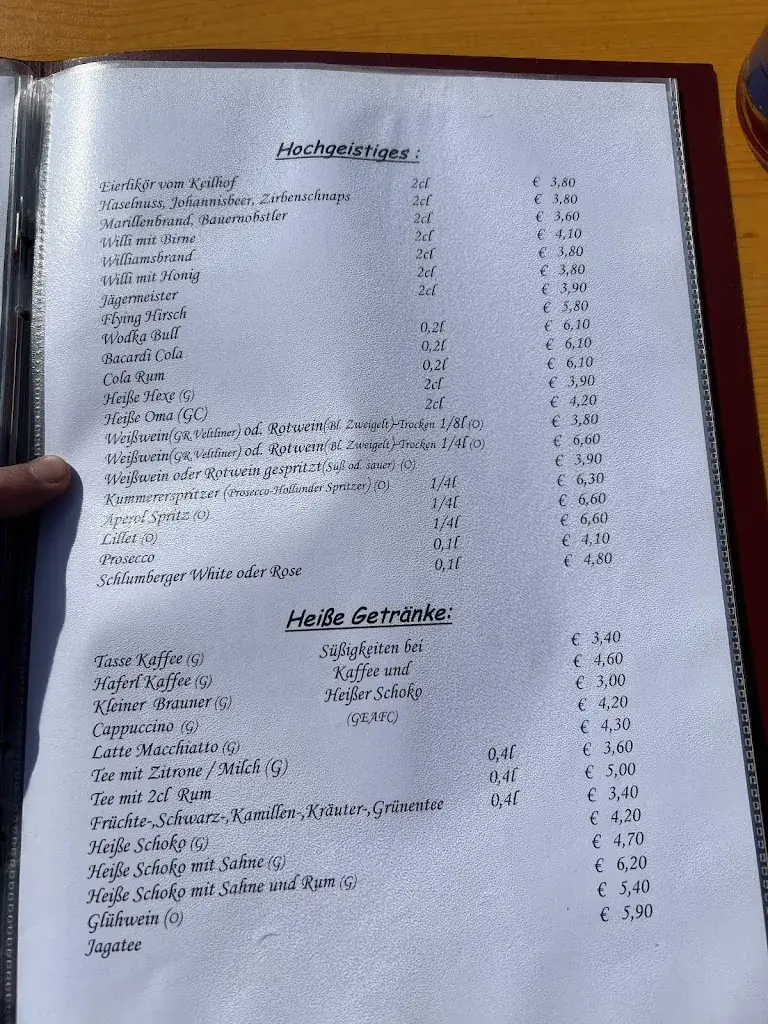 Menu_Kummerer Alm_Brixen im Thale_immagine_2